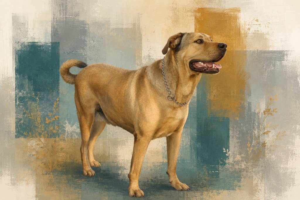 Stylised photo of a Bull Mastiff