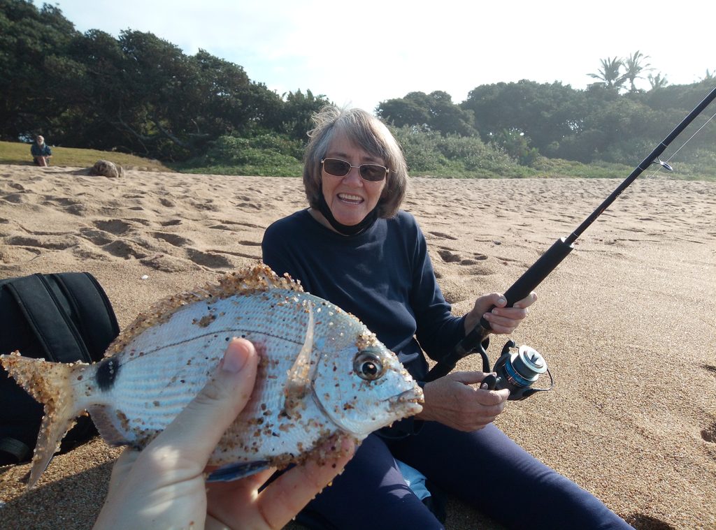 Fishing at Sea Park beach.